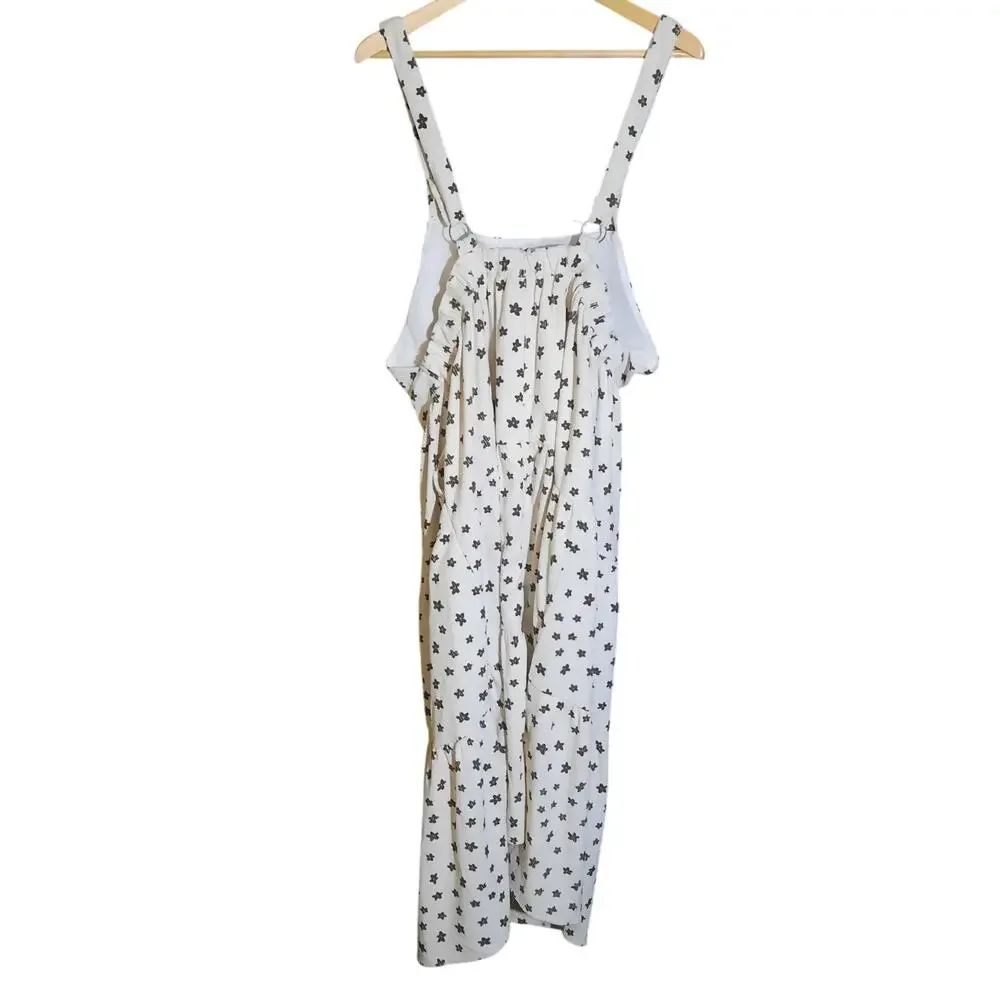 Polagram Naturally Chic Flower Fields Corduroy Tiered Womens Maxi Dress Size 1XL